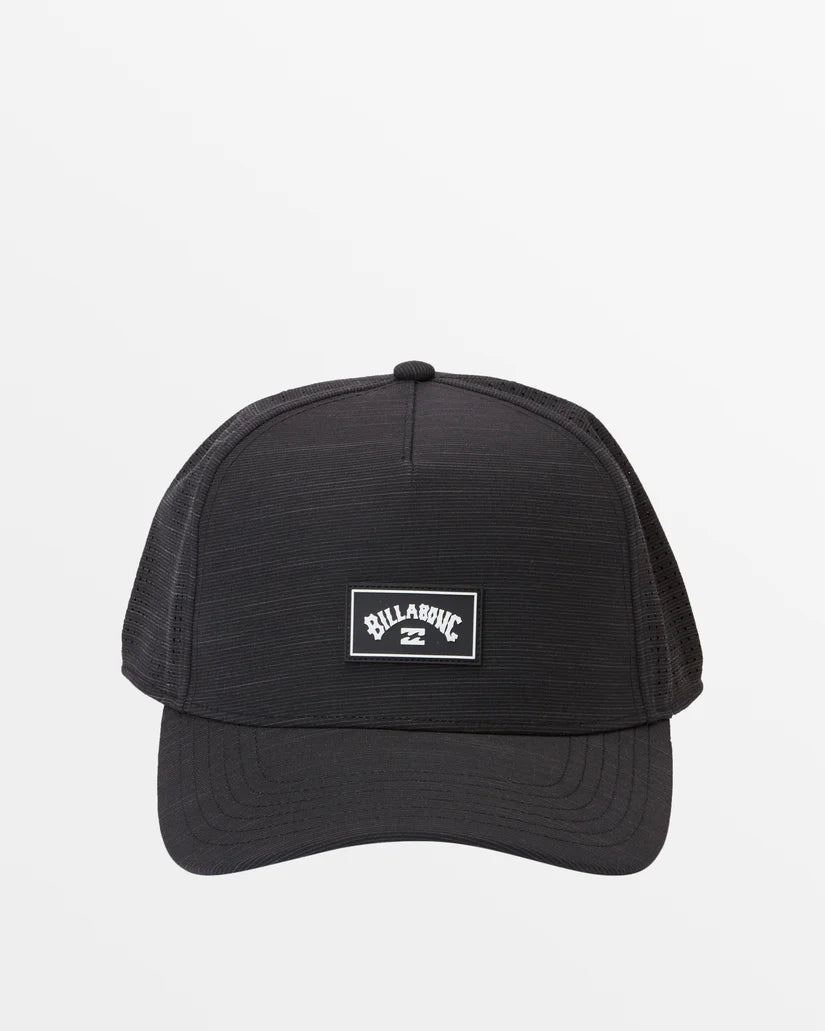 Billabong Crossfire Snapback Hat - Black Slub