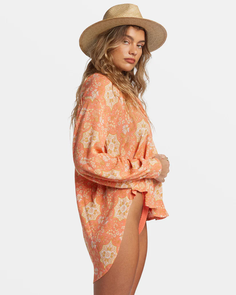 Billabong Dream Space Blouse - Sweet Papaya