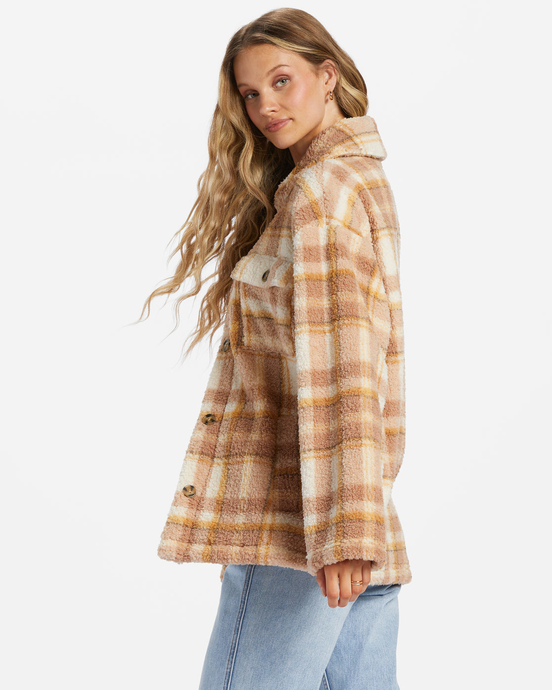 Load image into Gallery viewer, Billabong Fairbanks Button-Up Teddy Bear Jacket
