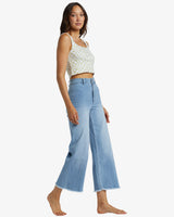 Billabong Free Fall Indigo Wide-Leg Jeans