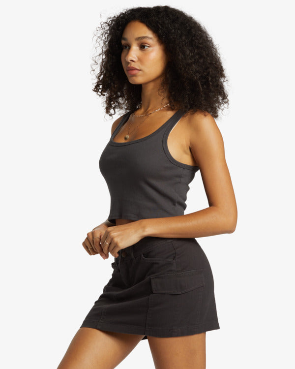 Billabong Hilary Cargo Skirt - Black Sands