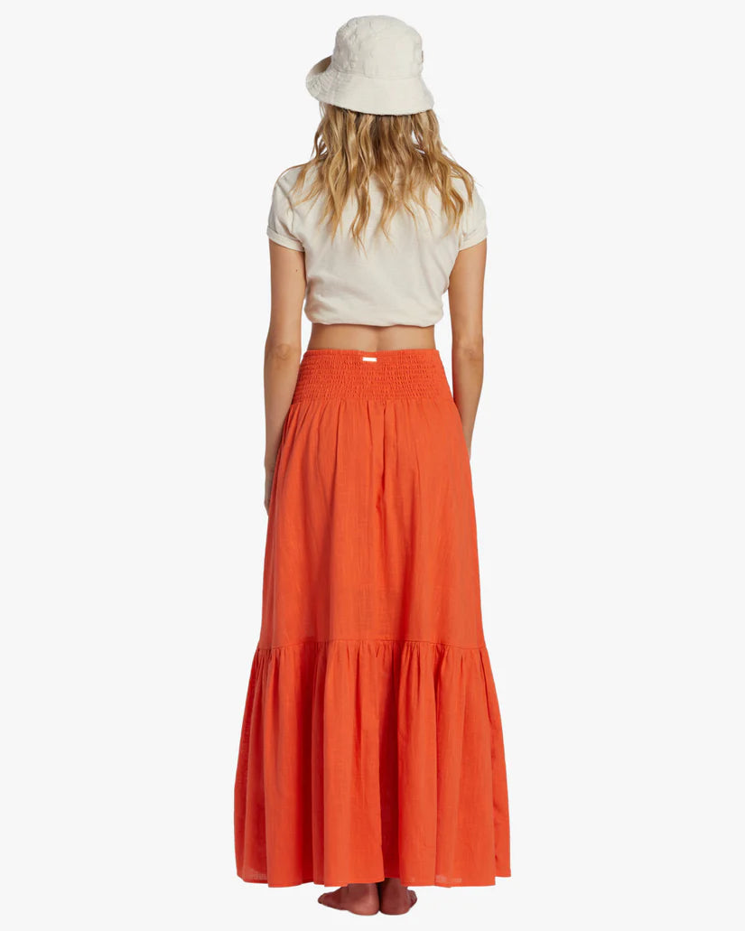 Billabong In The Palms Skirt - Coral Craze