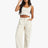 Billabong Leia Cargo Pants - White Cap