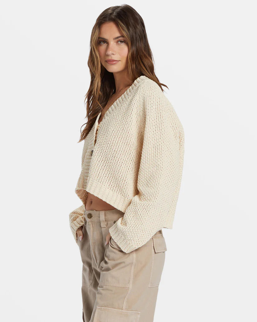 Billabong Lennon Cardigan Sweater - Dove