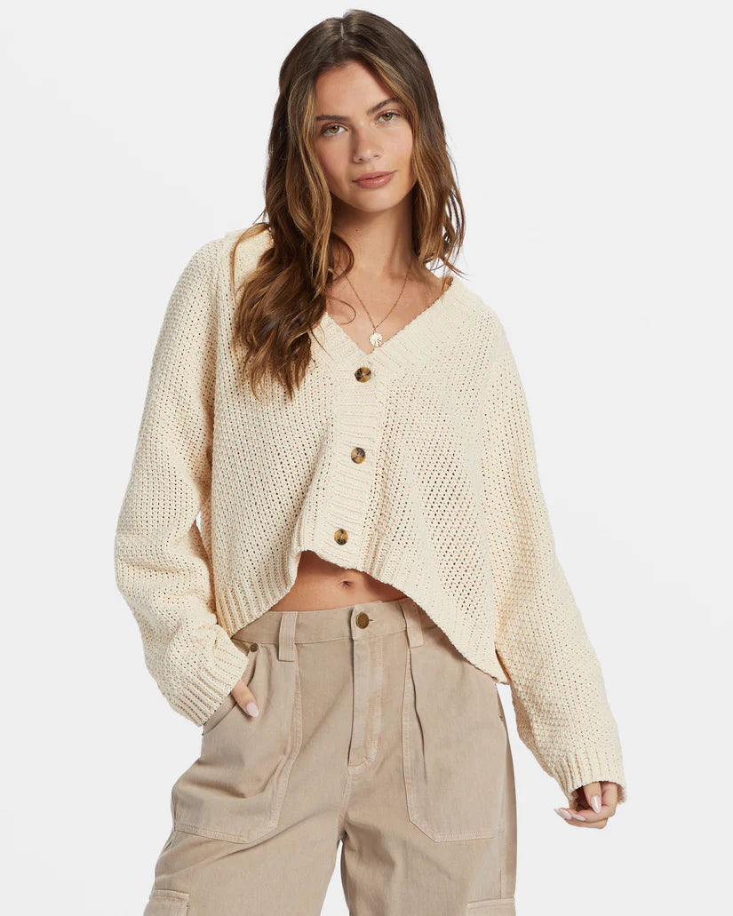 Billabong Lennon Cardigan Sweater - Dove