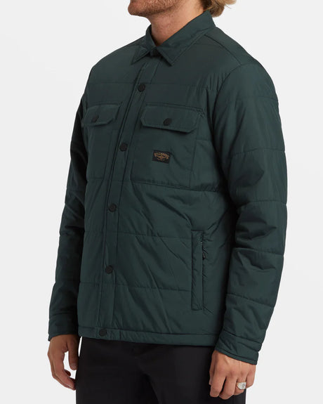 Billabong Montana Button Jacket - Forest Green