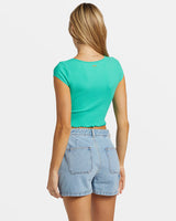 Billabong Notch Cropped T-Shirt - Tropical Green