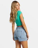 Billabong Notch Cropped T-Shirt - Tropical Green