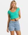 Billabong Notch Cropped T-Shirt - Tropical Green