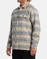 Billabong Offshore Jacquard Flannel Long Sleeve Shirt - Taupe