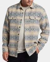 Billabong Offshore Jacquard Flannel Long Sleeve Shirt - Taupe