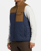 Billabong Prism Quilted Vest -Dusty Navy