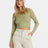 Billabong Reese Thermal Long-Sleeve Cropped Top - Avocado