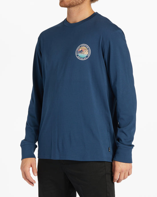 Load image into Gallery viewer, Billabong Rockies Long Sleeve T-Shirt - Dark Blue
