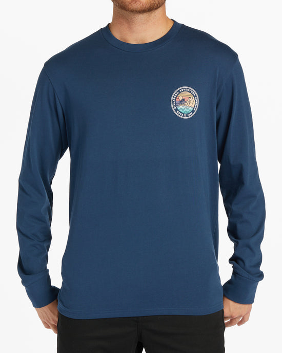 Load image into Gallery viewer, Billabong Rockies Long Sleeve T-Shirt - Dark Blue
