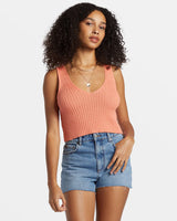 Billabong Ryann Sweater Tank - Peach Paradise 