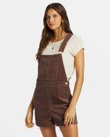 Billabong Sand Canyon Corduroy Shortall Romper - Kona