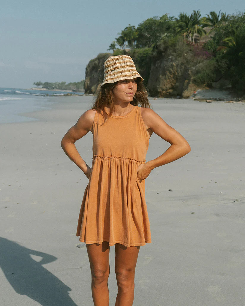 Billabong Seaside Tank Mini Dress - Toffee