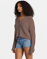 Billabong Shallow Waters Henley Sweater - Kona