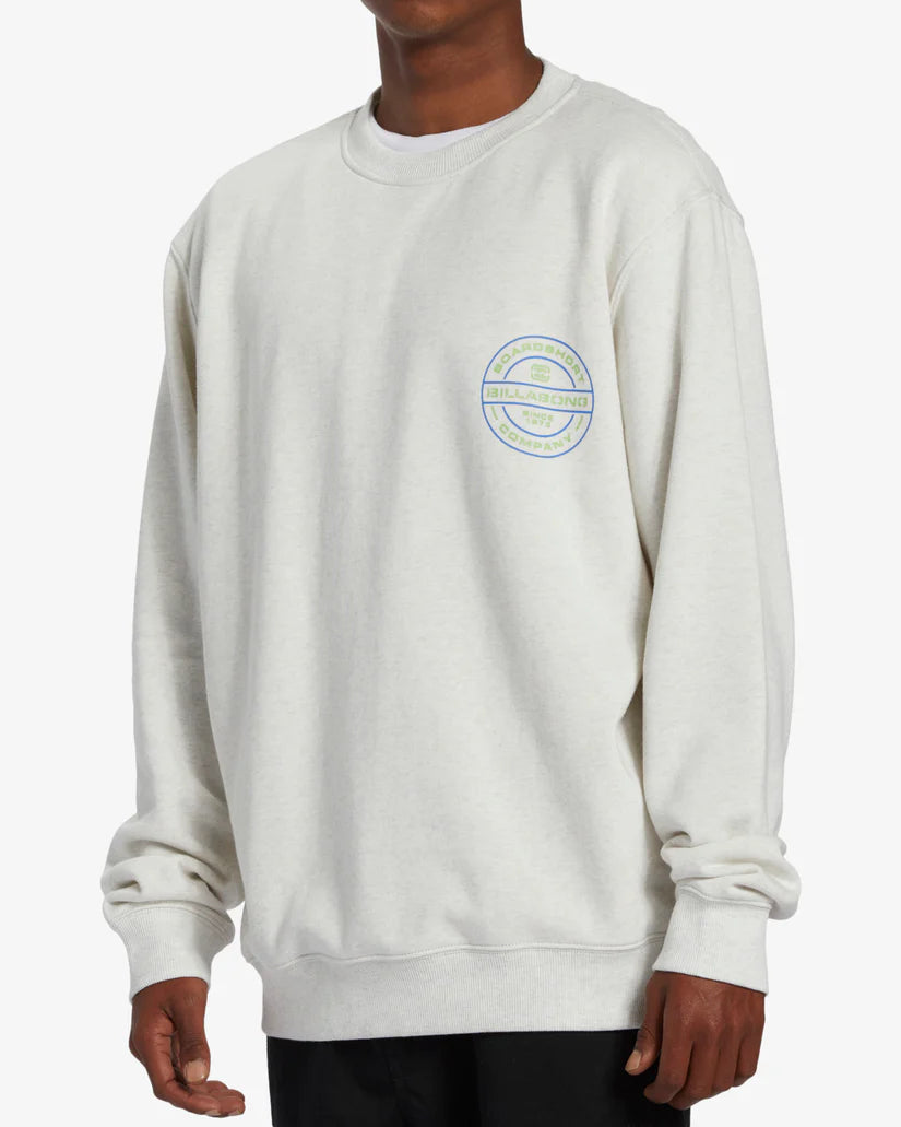 Billabong Short Sands Crew Sweatshirts - Light Grey Heather