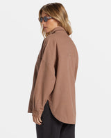 Billabong Stoked On You Oversized Long Sleeve Shirt - Sweet Earth