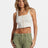 Billabong Summerset Cropped Tank Top - White Cap