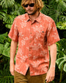 Billabong Sundays Jacquard Short Sleeve Shirt - Dusty Orange