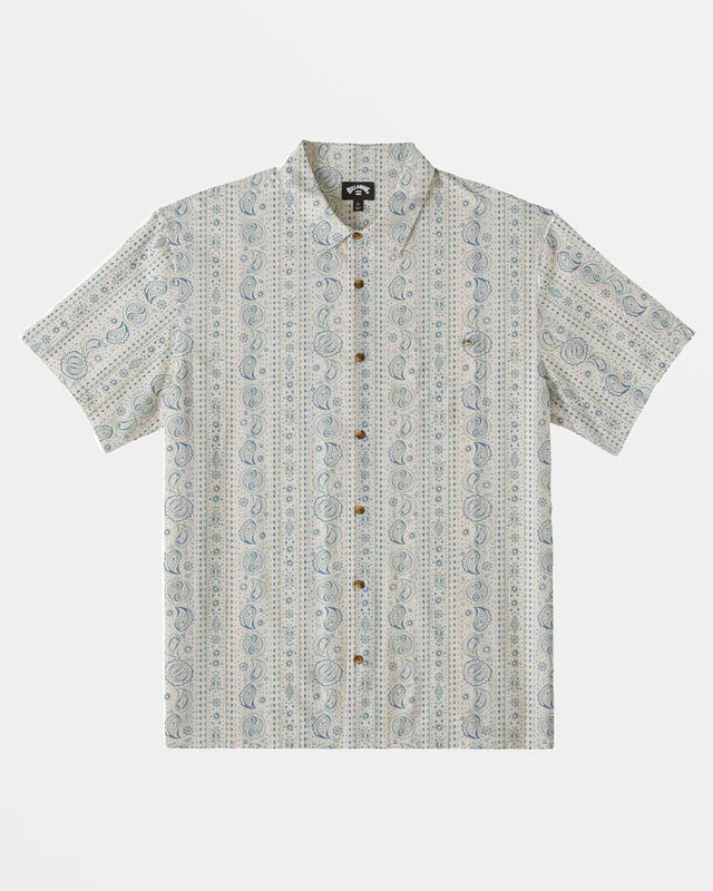 Billabong Sundays Jacquard Short Sleeve Shirt - Taupe