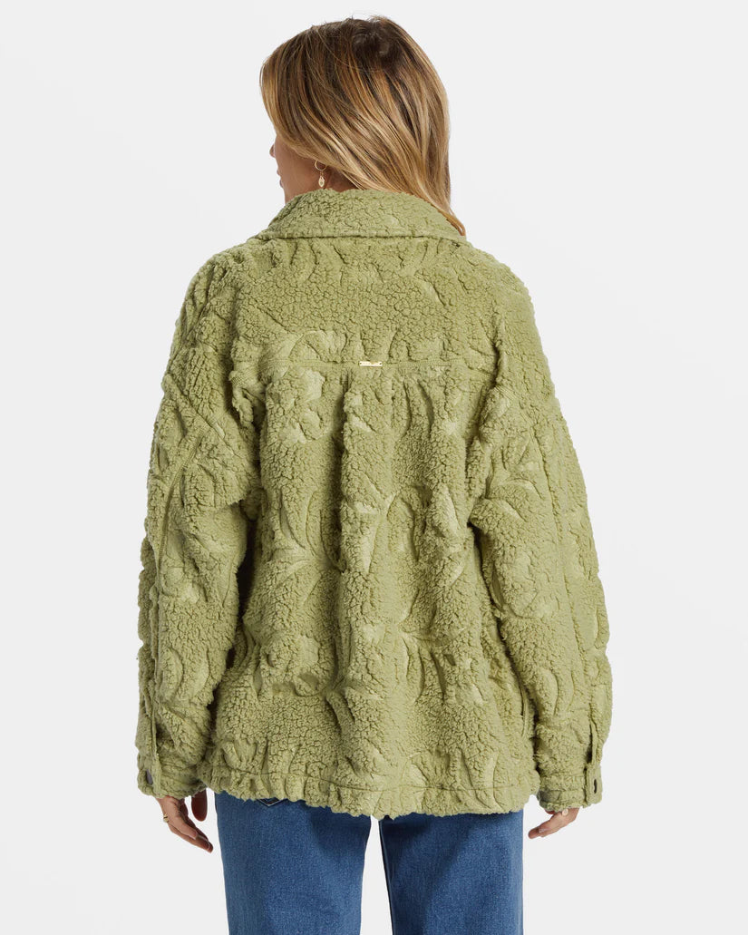 Billabong Sundown Sherpa Jacket - Avocado 