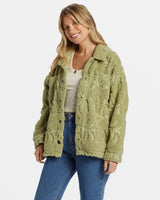 Billabong Sundown Sherpa Jacket - Avocado 