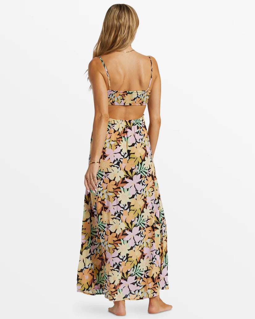 Billabong True Desire Maxi Dress - Black Pebble Dress