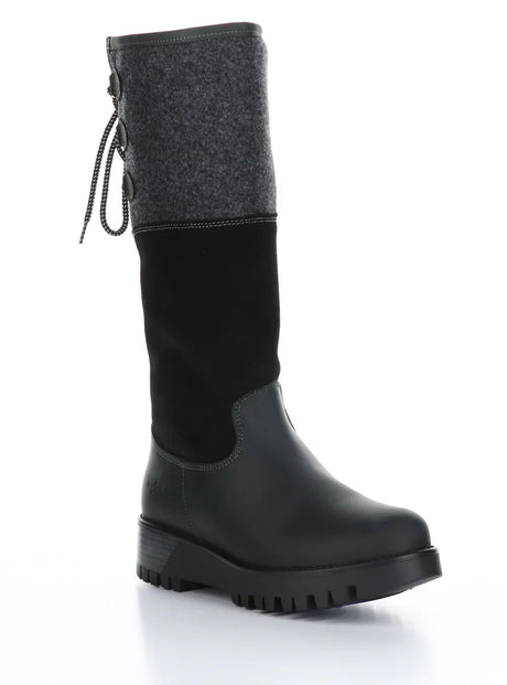 Bos & Co Goose Prima Zip Up Waterproof Boots - Black