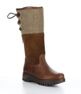 Bos & Co Goose Prima Zip Up Waterproof Boots - Cogna/Redwood/Beige