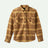 Brixton Bowery Heavyweight L/S Flannel - Curry Yellow Pinecone Brown