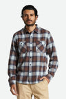 Brixton Bowery Lightweight Ultra Soft Flannel - Washed Navy/Dusty Blue