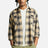 Brixton Bowery Lightweight Ultra Soft Flannel - Oat Milk Cinder Grey