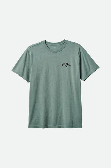 Brixton Homer S/S Standard Tee - Chinois Green Classic Wash