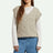 Brixton Lafayette Oversized Sweater Vest - Marled Beige