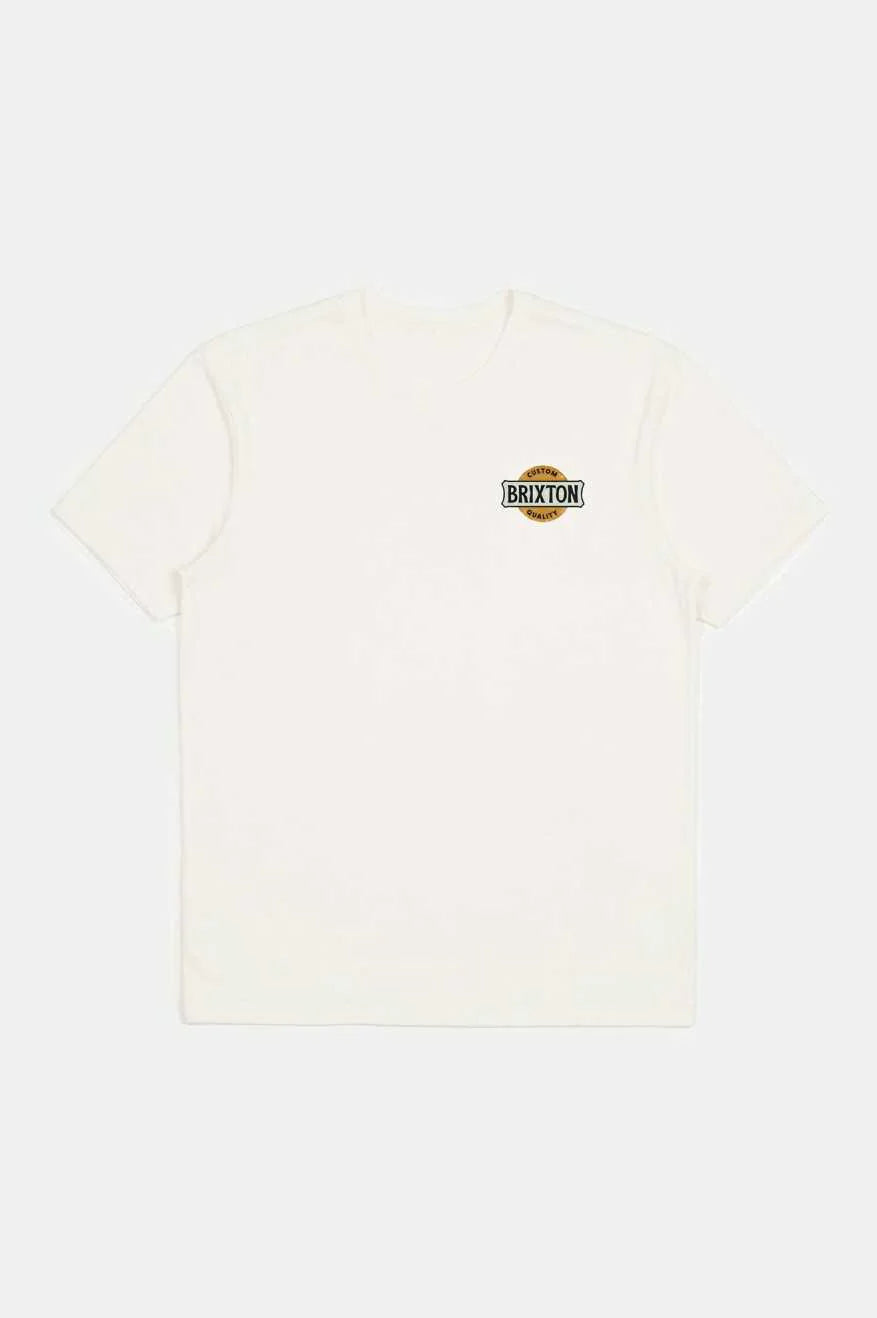 Brixton Wendall S/S Tailored T-Shirt  - White