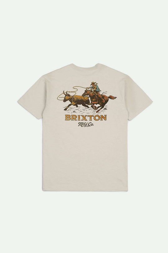 Brixton Wrangling S/S Standard T-Shirt - Cream