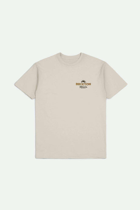 Brixton Wrangling S/S Standard T-Shirt - Cream