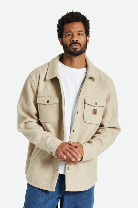 Brixton Durham Felted Stretch Jacket - Oatmeal