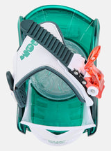 Burton Kid's Mini Grom Disc Snowboard Bindings 2025 - Green Multi