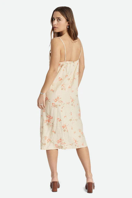 Brixton Lanai Linen Midi Dress - White Cap