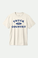 Cream Brixton x Ford Truck Country distressed graphic short sleeve tee
