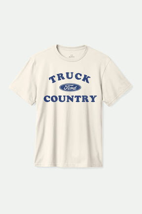 Cream Brixton x Ford Truck Country distressed graphic short sleeve tee