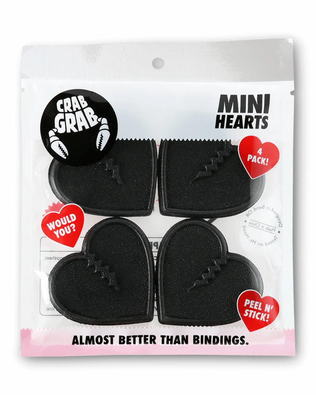 Crab Grab Mini Hearts Stomp Pads - Black
