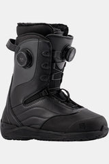 Nitro Crown BOA women's snowboard boot in all-black with dual BOA dials