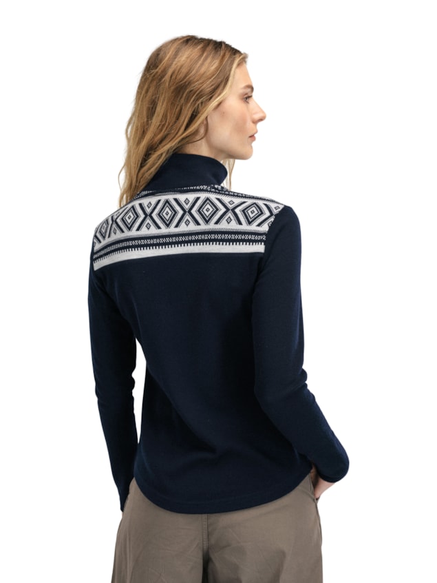 Dale Of Norway Cortina Basic Fern Sweater - Navy Off White