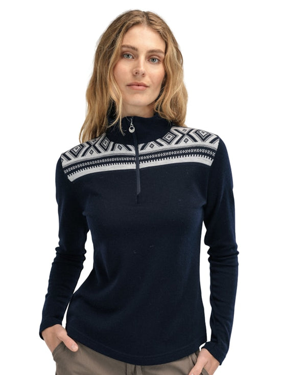 Dale Of Norway Cortina Basic Fern Sweater - Navy Off White